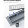 Душевой трап GAPPO G86007-5, 70*600 мм, сатин